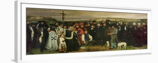 Burial at Ornans, 1849-50-Gustave Courbet-Framed Premium Giclee Print