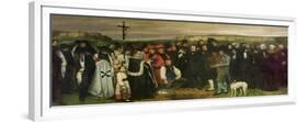 Burial at Ornans, 1849-50-Gustave Courbet-Framed Premium Giclee Print