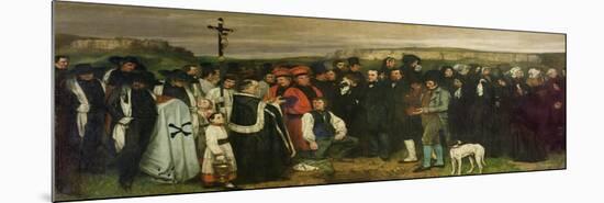 Burial at Ornans, 1849-50-Gustave Courbet-Mounted Premium Giclee Print