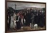 Burial at Ornans (Un Enterrement a Ornans)-Gustave Courbet-Framed Art Print