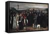 Burial at Ornans (Un Enterrement a Ornans)-Gustave Courbet-Framed Stretched Canvas