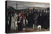 Burial at Ornans (Un Enterrement a Ornans)-Gustave Courbet-Stretched Canvas