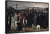 Burial at Ornans (Un Enterrement a Ornans)-Gustave Courbet-Framed Stretched Canvas