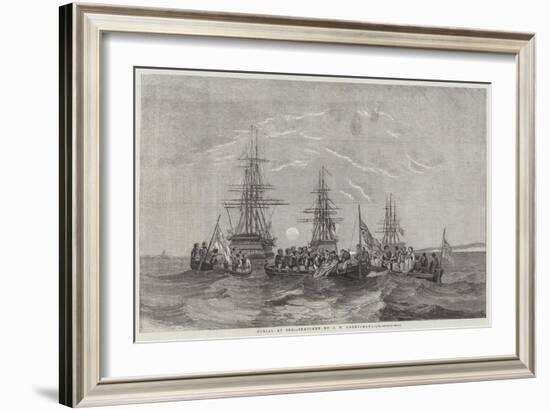 Burial at Sea-John Wilson Carmichael-Framed Giclee Print