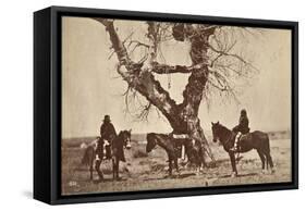 Burial, Dakota, 1868-Alexander Gardner-Framed Stretched Canvas