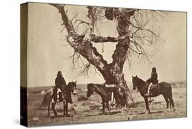 Burial, Dakota, 1868-Alexander Gardner-Stretched Canvas