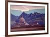 Burial Mound, Ladakh, 1937-Nikolai Konstantinovich Rerikh-Framed Giclee Print