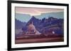 Burial Mound, Ladakh, 1937-Nikolai Konstantinovich Rerikh-Framed Giclee Print