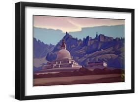 Burial Mound, Ladakh, 1937-Nikolai Konstantinovich Rerikh-Framed Giclee Print