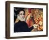 Burial of Count Orgaz, Legend of 1323, Boy, Thought to Be the Son of the Painter, Manuel, 1586-88-El Greco-Framed Giclee Print