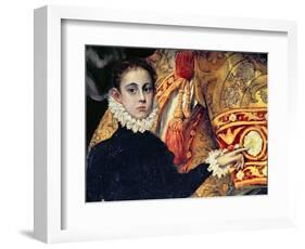 Burial of Count Orgaz, Legend of 1323, Boy, Thought to Be the Son of the Painter, Manuel, 1586-88-El Greco-Framed Giclee Print