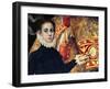 Burial of Count Orgaz, Legend of 1323, Boy, Thought to Be the Son of the Painter, Manuel, 1586-88-El Greco-Framed Giclee Print