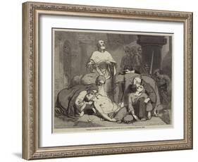 Burial of Harold at Waltham Abbey-Frederick Richard Pickersgill-Framed Giclee Print