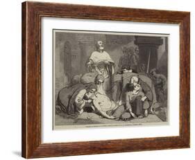 Burial of Harold at Waltham Abbey-Frederick Richard Pickersgill-Framed Giclee Print