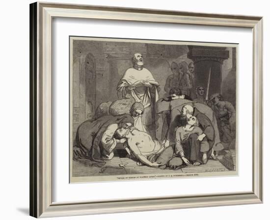 Burial of Harold at Waltham Abbey-Frederick Richard Pickersgill-Framed Giclee Print
