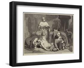 Burial of Harold at Waltham Abbey-Frederick Richard Pickersgill-Framed Giclee Print