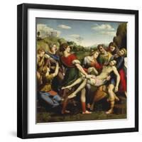 Burial of Jesus, 1507-Raphael-Framed Giclee Print