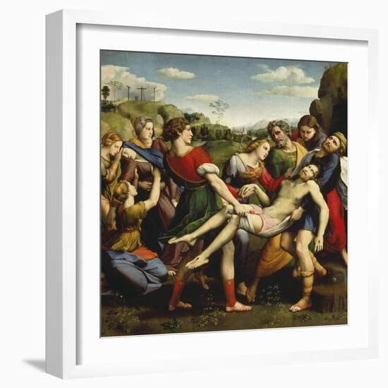 Burial of Jesus, 1507-Raphael-Framed Giclee Print