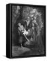 Burial of Jesus-Gustave Dore-Framed Stretched Canvas