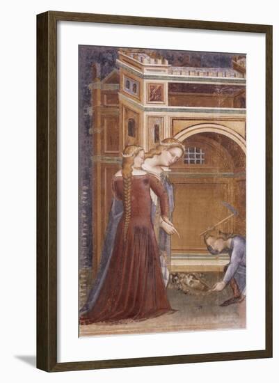 Burial of John the Baptist Fresco from Stories of Baptist Cycle-null-Framed Giclee Print