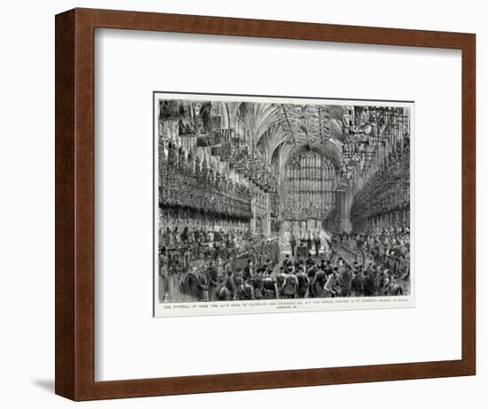 Burial of Prince Albert Victor, Duke of Clarence and Avondale-H.W. Brewer-Framed Art Print