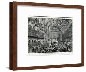 Burial of Prince Albert Victor, Duke of Clarence and Avondale-H.W. Brewer-Framed Art Print