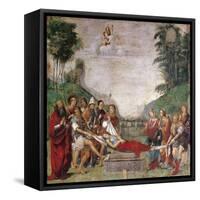 Burial of Saint Cecilia, 1506-Francesco Francia-Framed Stretched Canvas