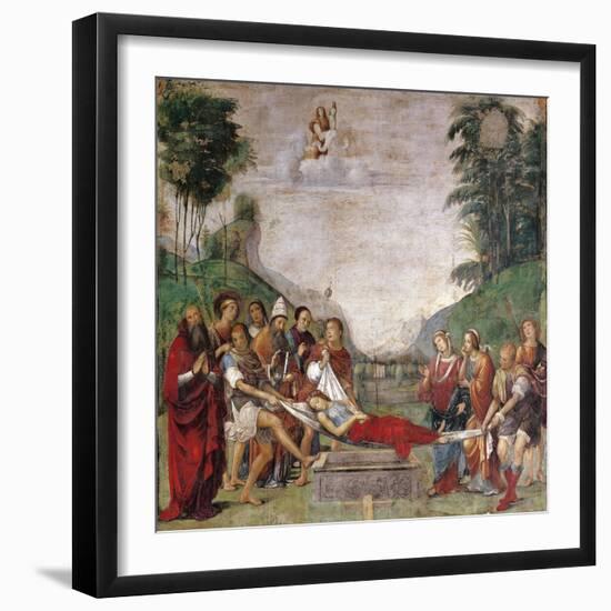 Burial of Saint Cecilia, 1506-Francesco Francia-Framed Giclee Print