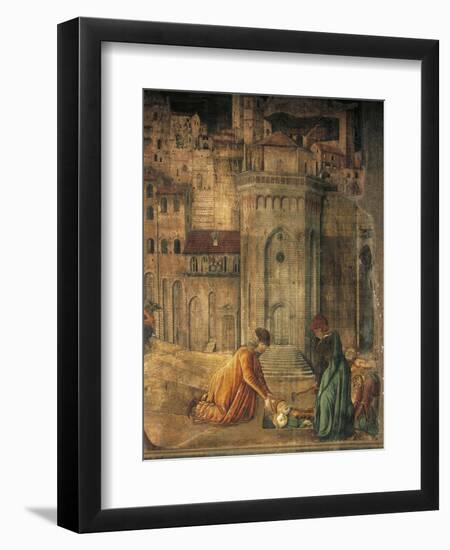 Burial of St Ercolano, a Scene from the Siege of Totila, 1461-1466-Benedetto Bonfigli-Framed Giclee Print