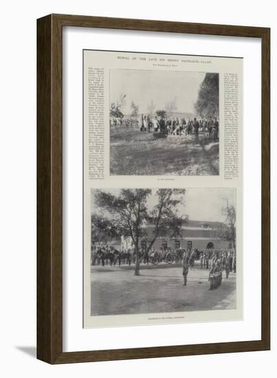 Burial of the Late Sir Henry Havelock-Allan-null-Framed Giclee Print
