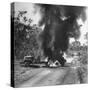 Buring Diesel Truck on the Ledo Road, Burma, July 1944-Bernard Hoffman-Stretched Canvas