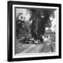 Buring Diesel Truck on the Ledo Road, Burma, July 1944-Bernard Hoffman-Framed Photographic Print