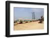 Burj Al Arab and Jumeirah Beach, Dubai, United Arab Emirates, Middle East-Amanda Hall-Framed Photographic Print