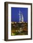 Burj Al Arab and Medinat Hotels, 7 Stars Hotel, Jumeirah, Dubai, United Arab Emirates-Axel Schmies-Framed Photographic Print