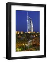 Burj Al Arab and Medinat Hotels, 7 Stars Hotel, Jumeirah, Dubai, United Arab Emirates-Axel Schmies-Framed Photographic Print