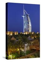 Burj Al Arab and Medinat Hotels, 7 Stars Hotel, Jumeirah, Dubai, United Arab Emirates-Axel Schmies-Stretched Canvas