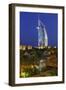 Burj Al Arab and Medinat Hotels, 7 Stars Hotel, Jumeirah, Dubai, United Arab Emirates-Axel Schmies-Framed Photographic Print