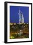 Burj Al Arab and Medinat Hotels, 7 Stars Hotel, Jumeirah, Dubai, United Arab Emirates-Axel Schmies-Framed Photographic Print