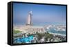 Burj Al Arab, from the Jumeirah Beach Hotel, Dubai, Uae-Jon Arnold-Framed Stretched Canvas