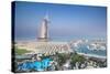 Burj Al Arab, from the Jumeirah Beach Hotel, Dubai, Uae-Jon Arnold-Stretched Canvas