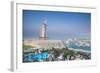 Burj Al Arab, from the Jumeirah Beach Hotel, Dubai, Uae-Jon Arnold-Framed Photographic Print