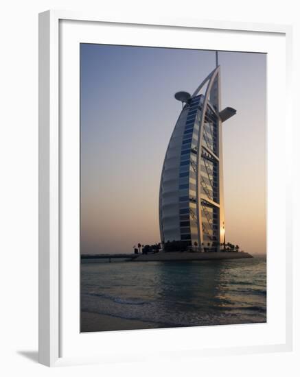 Burj Al Arab Hotel, Dubai, United Arab Emirates, Middle East-Amanda Hall-Framed Photographic Print