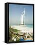 Burj Al Arab Hotel, Dubai, United Arab Emirates, Middle East-Amanda Hall-Framed Stretched Canvas