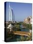 Burj Al Arab Hotel from the Madinat Jumeirah Complex, Dubai, United Arab Emirates-Walter Bibikow-Stretched Canvas