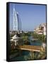 Burj Al Arab Hotel from the Madinat Jumeirah Complex, Dubai, United Arab Emirates-Walter Bibikow-Framed Stretched Canvas