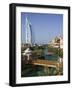 Burj Al Arab Hotel from the Madinat Jumeirah Complex, Dubai, United Arab Emirates-Walter Bibikow-Framed Photographic Print