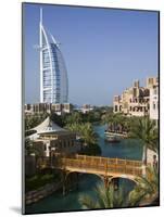 Burj Al Arab Hotel from the Madinat Jumeirah Complex, Dubai, United Arab Emirates-Walter Bibikow-Mounted Photographic Print