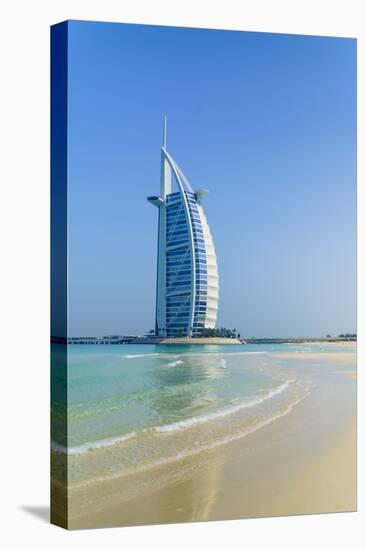 Burj Al Arab Hotel, Iconic Dubai Landmark, Jumeirah Beach, Dubai, United Arab Emirates, Middle East-Fraser Hall-Stretched Canvas