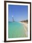 Burj Al Arab Hotel, Iconic Dubai Landmark, Jumeirah Beach, Dubai, United Arab Emirates, Middle East-Fraser Hall-Framed Premium Photographic Print