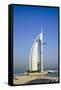 Burj Al Arab Hotel, Iconic Dubai Landmark, Jumeirah Beach, Dubai, United Arab Emirates, Middle East-Fraser Hall-Framed Stretched Canvas